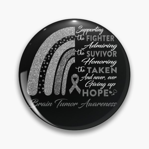 Item preview, Brain Tumor Warrior Supporting Fighter Brain Tumor Awareness designed and sold by Gillosina.