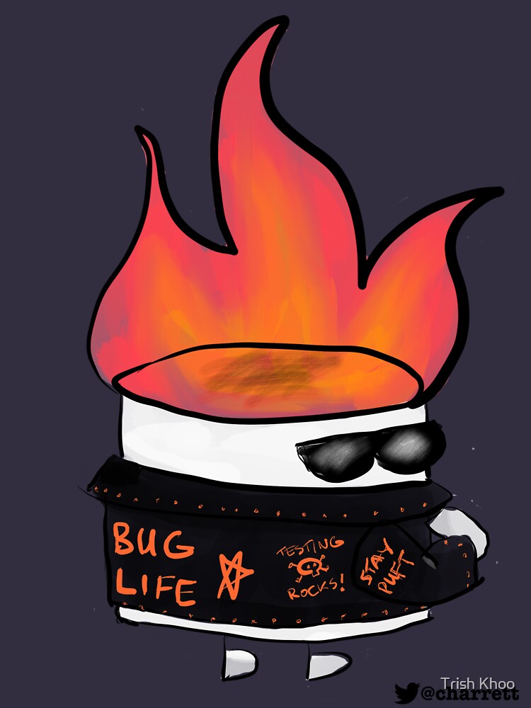 Thumbnail 3 of 3, Fitted Scoop T-Shirt, Badass Testing Marshmallow designed and sold by hogfish.