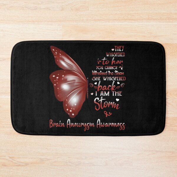 Item preview, She Whispered Back I Am The Storm Brain Aneurysm Awareness Butterfly designed and sold by frechettee.