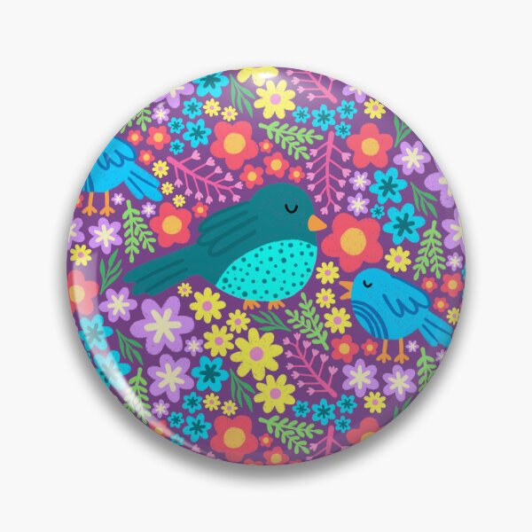 Item preview, Cute Birds Pattern designed and sold by AlwaysBeColoring.