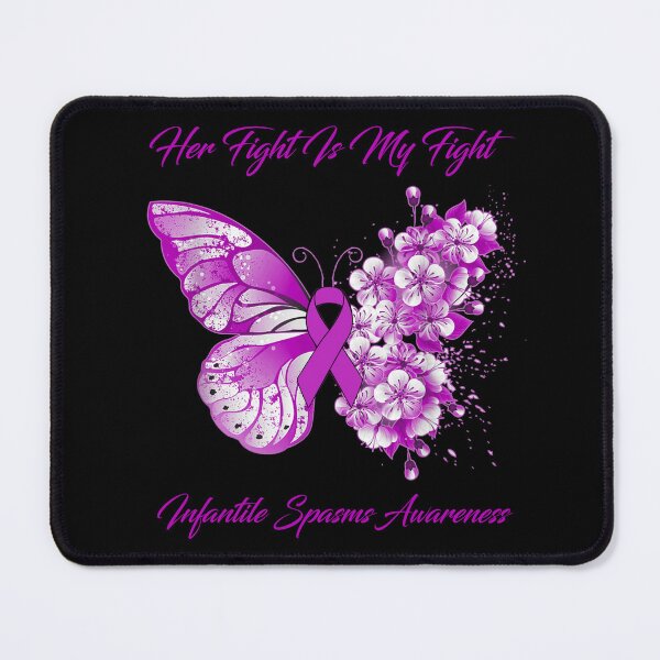 Item preview, Her Fight Is My Fight Infantile Spasms Awareness Butterfly Ribbon Gifts designed and sold by Adropine.
