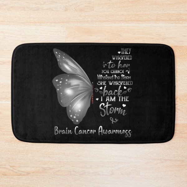 Item preview, She Whispered Back I Am The Storm Brain Cancer Awareness Butterfly designed and sold by frechettee.