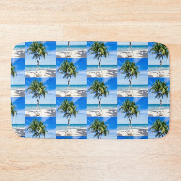 Item preview,  Tropical Palm Beach duvet plan beach shower curtain tropical conforter blanket designed and sold by Fumar3065.