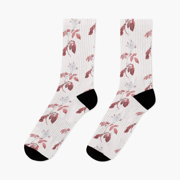 Item preview, Big Leaved Climbing Rose Flower, Alternative Illustration - White and Red Rose designed and sold by DaphneKstudio .