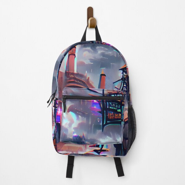 Item preview, Futuristic Cityscape designed and sold by RobiCrusoDesign.