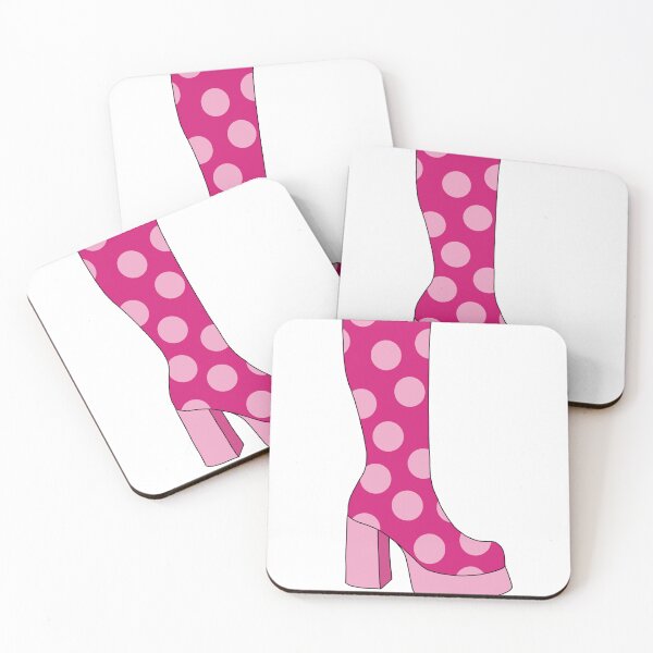 Item preview, Pink Polka Dot GOGO Boots designed and sold by samcata.