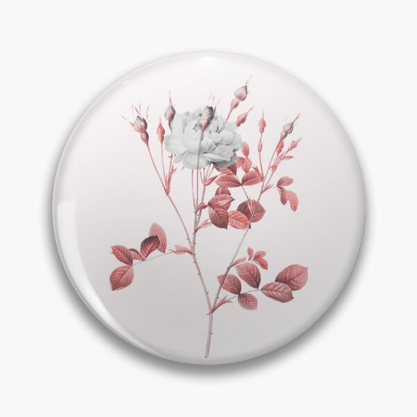 Item preview, Rusty Rose Flower, Alternative Illustration - Grey and Red Rose designed and sold by DaphneKstudio .