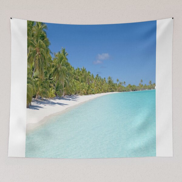 Item preview, Copy of  Tropical Palm Beach duvet plan beach shower curtain tropical conforter blanket designed and sold by Fumar3065.