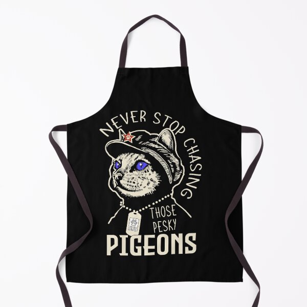Item preview, Never Stop Chasing Those Pesky Pigeons Funny Cat designed and sold by Mrspink16.