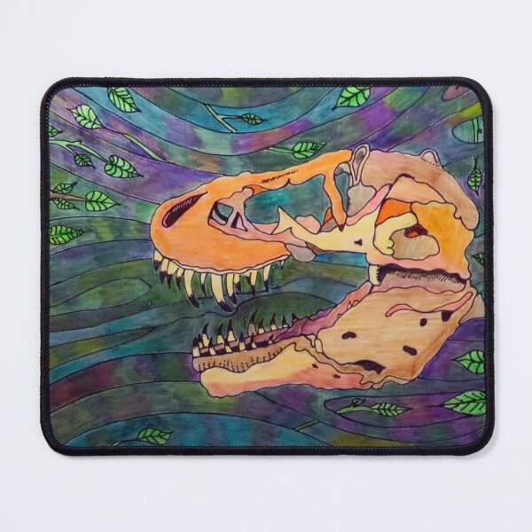 Item preview, 681 - TYRANNOSAURUS REX SKULL - DAVE EDWARDS - COLOURED PENCILS - 2022 designed and sold by BLYTHART.