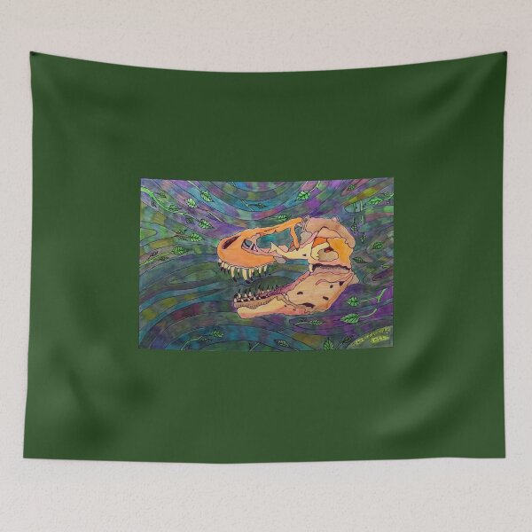 Item preview, 681 - TYRANNOSAURUS REX SKULL - DAVE EDWARDS - COLOURED PENCILS - 2022 designed and sold by BLYTHART.