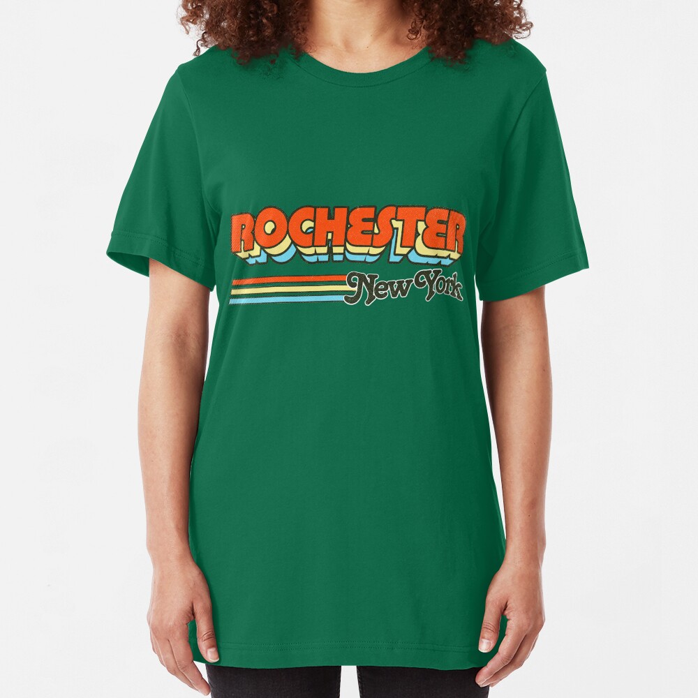 Rochester, NY | City Stripes Slim Fit T-Shirt