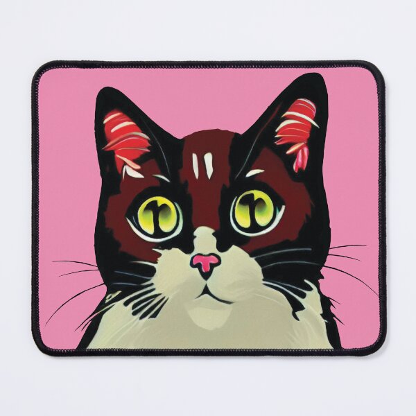 Item preview, Cute Cat - Pink Background designed and sold by Belartee.