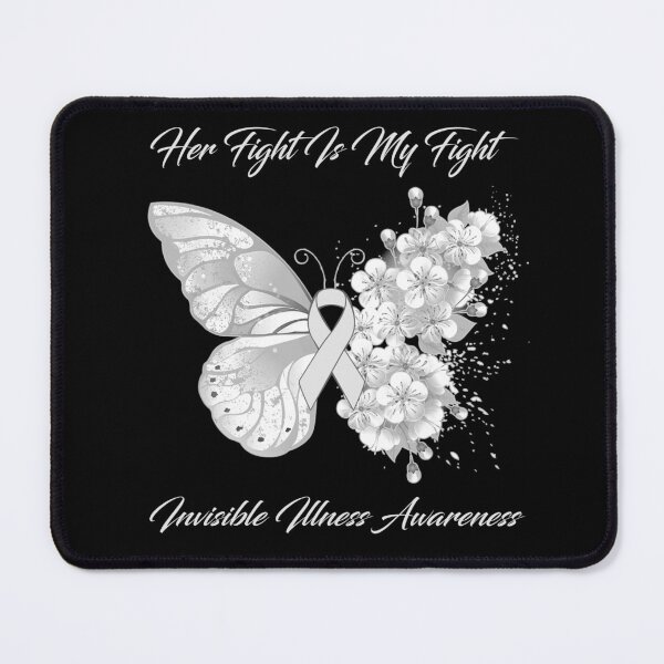 Item preview, Her Fight Is My Fight Invisible Illness Awareness Butterfly Ribbon Gifts designed and sold by Adropine.