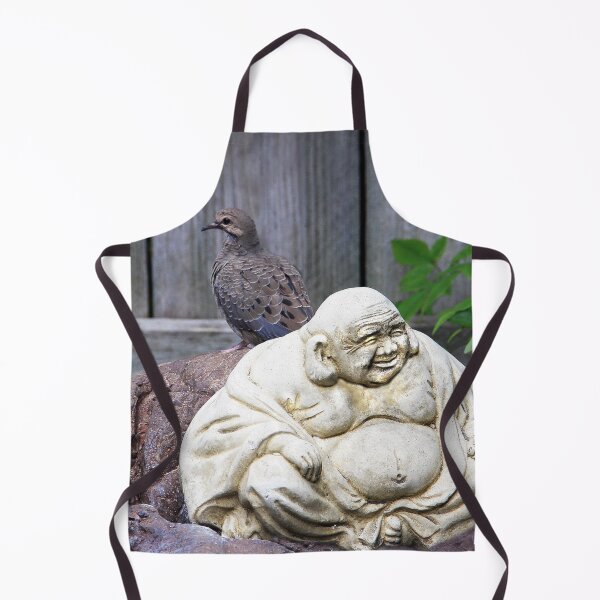 Item preview, Dove Visits Garden Buddha designed and sold by heatherfriedman.