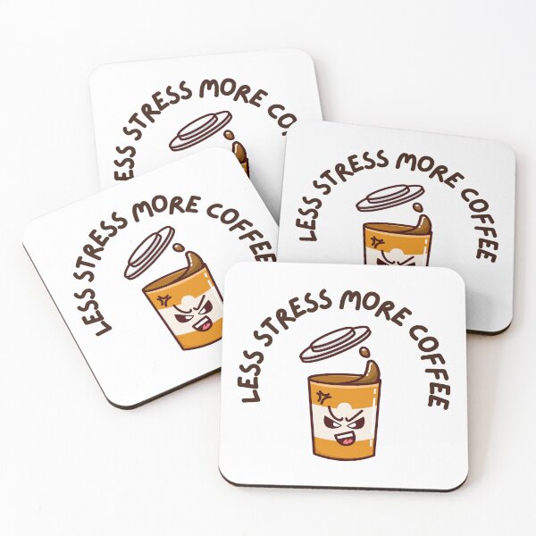 Item preview, Less Stress More Coffee designed and sold by Ivardesigner.