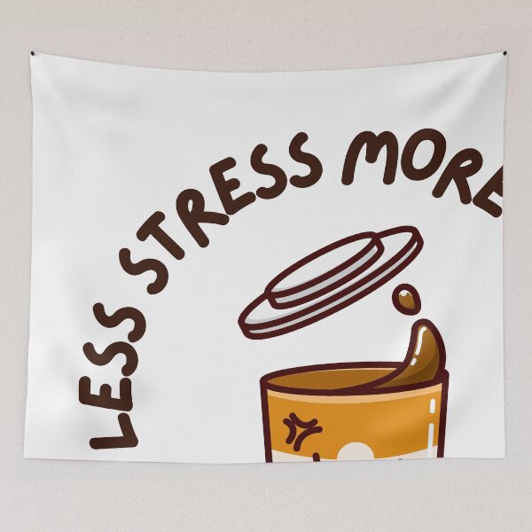 Item preview, Less Stress More Coffee designed and sold by Ivardesigner.