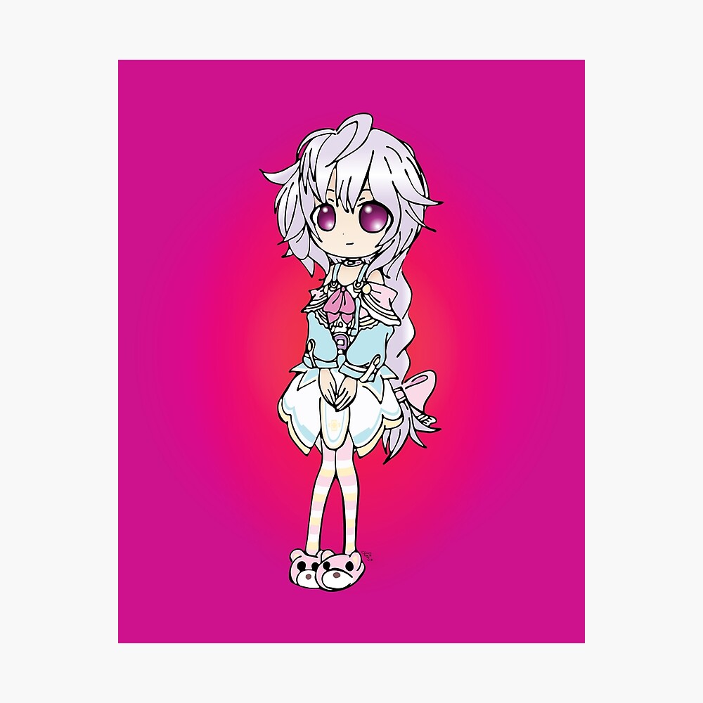 Hyperdimension Neptunia Plutia Poster By Chibi Neko Redbubble