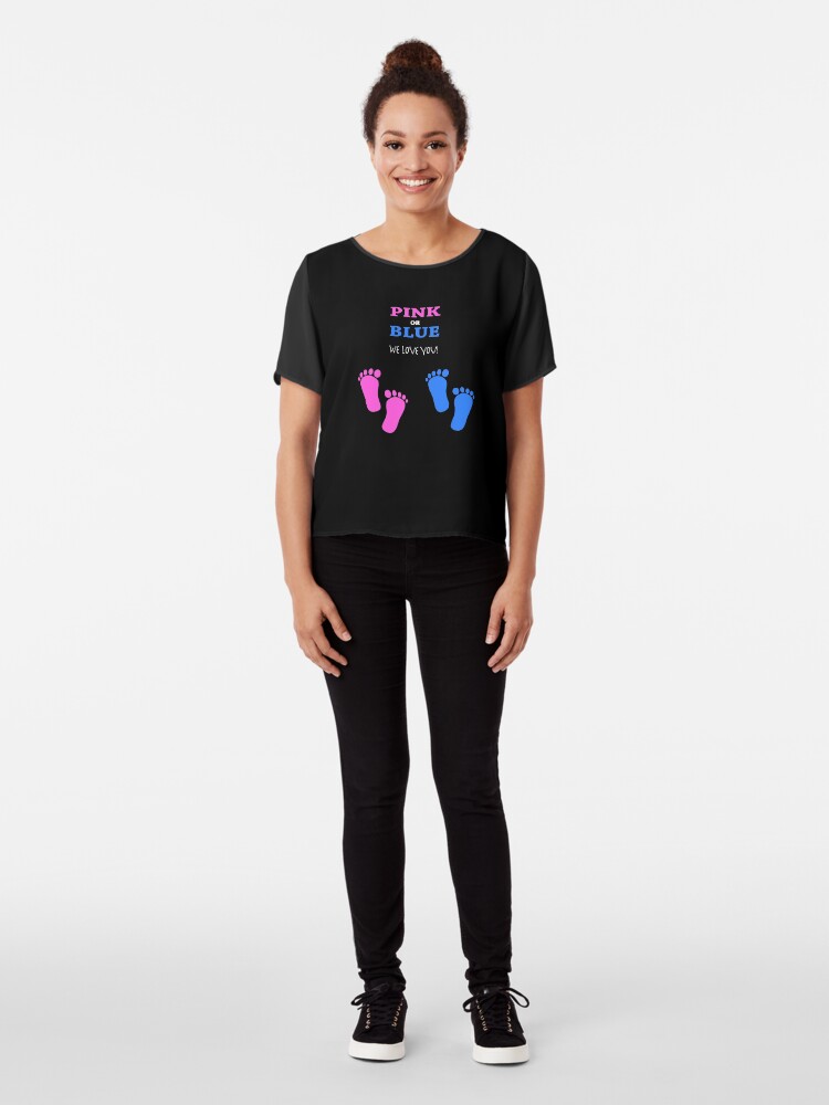 Alternate view of Pregnancy announcement T Shirt Chiffon Top
