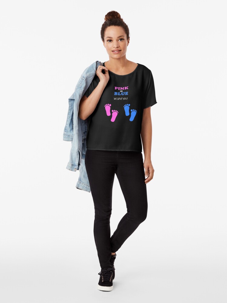 Alternate view of Pregnancy announcement T Shirt Chiffon Top