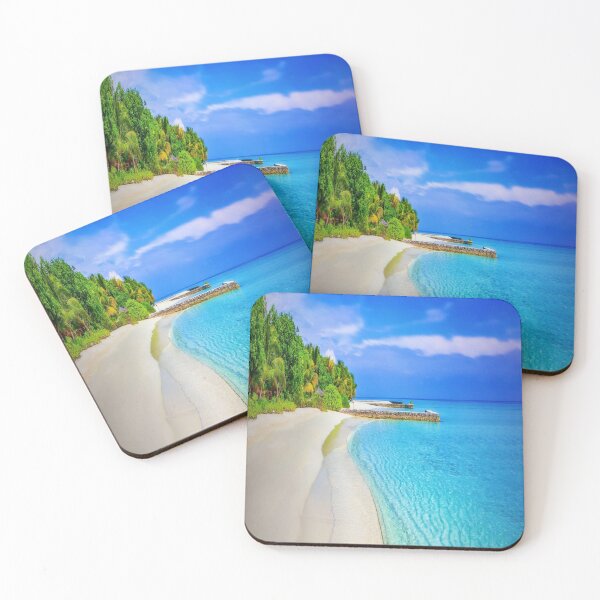 Item preview, Tropical Palm Beach duvet plan beach shower curtain tropical conforter blanket designed and sold by Fumar3065.