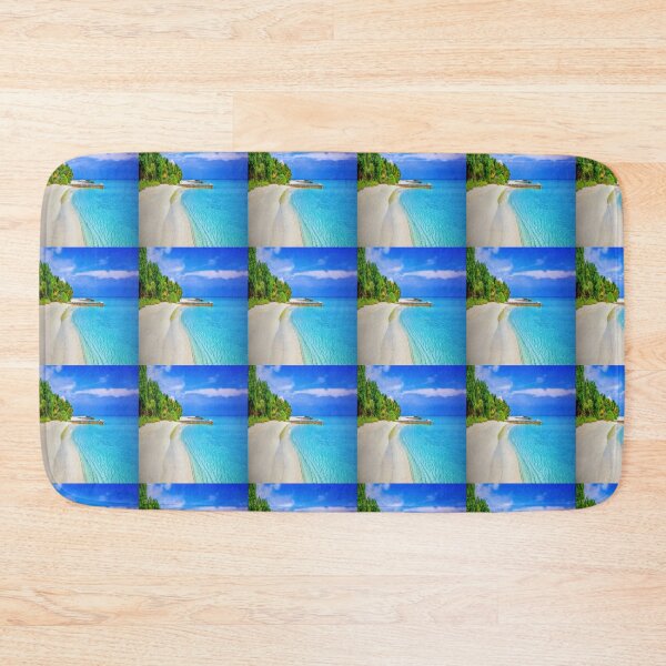 Item preview, Tropical Palm Beach duvet plan beach shower curtain tropical conforter blanket designed and sold by Fumar3065.