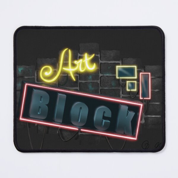 Item preview, Art Block Neon Sign designed and sold by jnunamakerart.