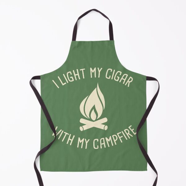 Item preview, Camping and Cigars, I Light My Cigar with My Campfire designed and sold by MadamBullmoose.