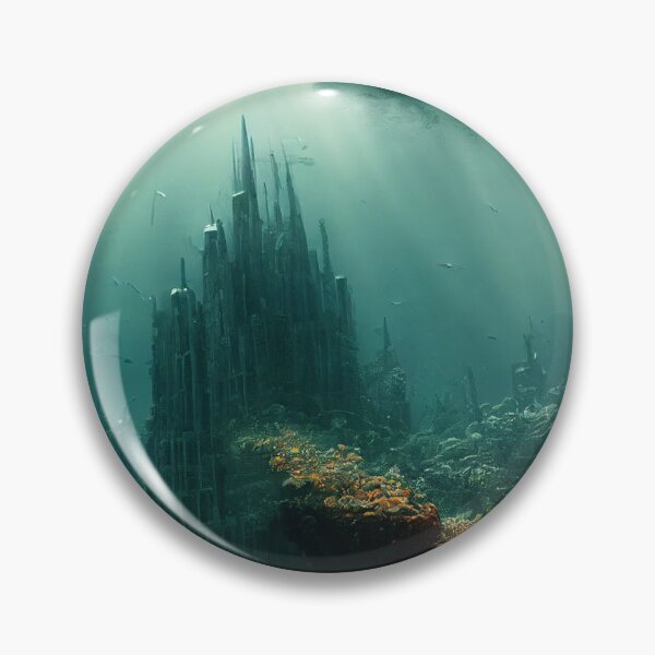 Item preview, In the Depths // Abandoned Underwater City Concept Art designed and sold by RadicalWombat.