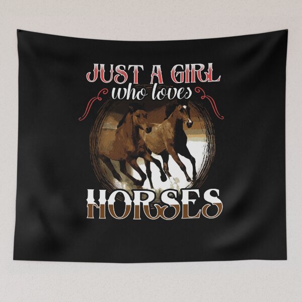Item preview, Just a girl who loves horses - horse lover designed and sold by Captain Mood.