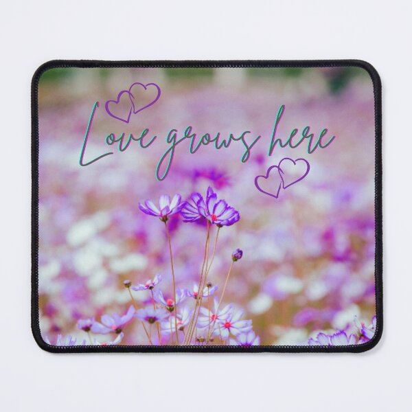 Item preview, Love Grows Here.. A pretty design with dainty summer meadow flowers designed and sold by Wonder & Whimsy.
