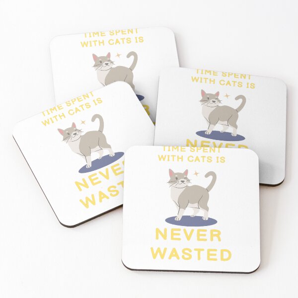 Item preview, Time Spent With Cats Is NEVER WASTED designed and sold by MythicModern.