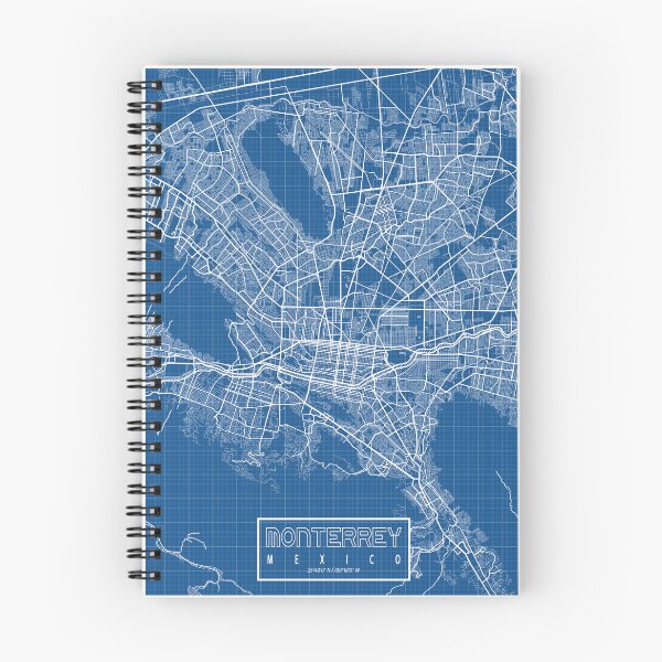 Artikelvorschau, Monterrey Stadtplan von Mexiko - Blaupause entworfen und verkauft von deMAP.