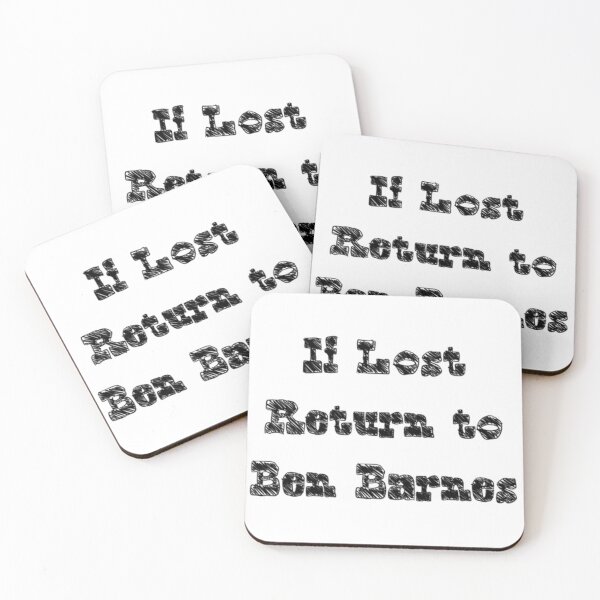 Item preview, If Lost Return To Ben Barnes, Black  designed and sold by SheryRKO.