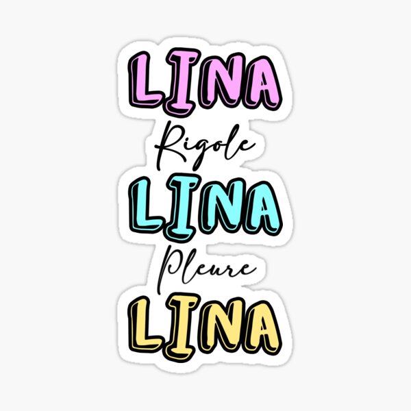 First Name Lina Stickers For Sale Redbubble