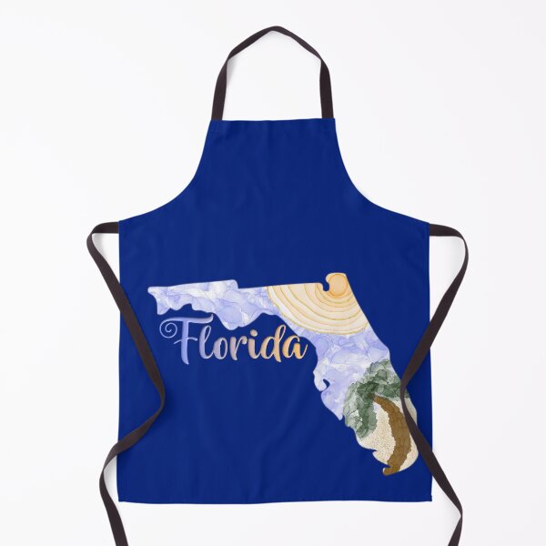Item preview, Florida State Map shape in alcohol ink style art designed and sold by Kristinesque.