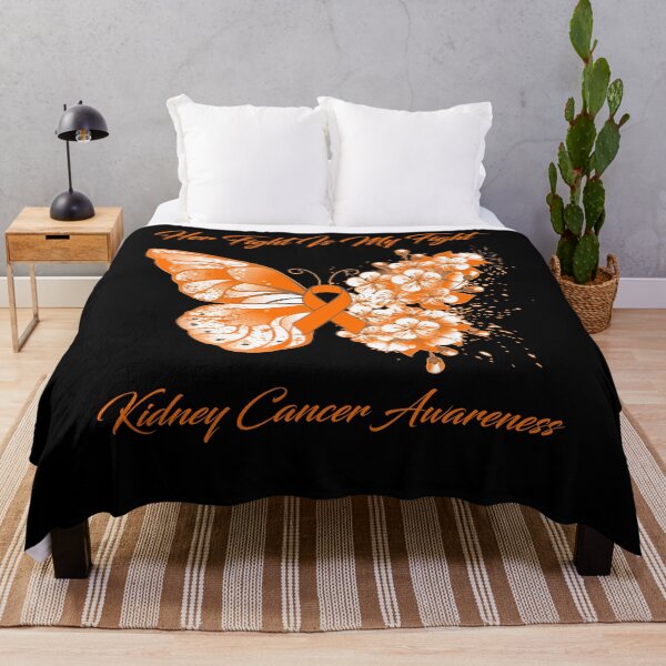 Item preview, Her Fight Is My Fight Kidney Cancer Awareness Butterfly Ribbon Gifts designed and sold by Adropine.
