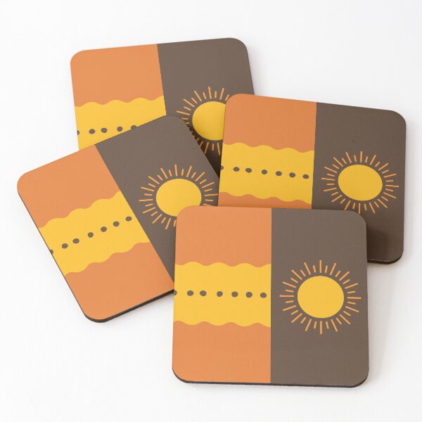 Item preview, Orange pattern with sun and waves designed and sold by SandraLSherrill.