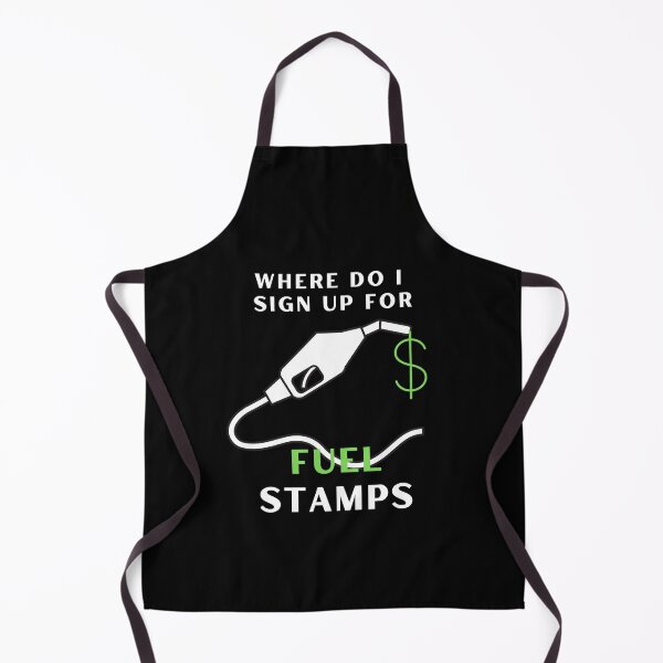 Item preview, Where do I sign up for Fuel Stamps - Outlined Gas Pump with Green Money designed and sold by TheOtherDesign.