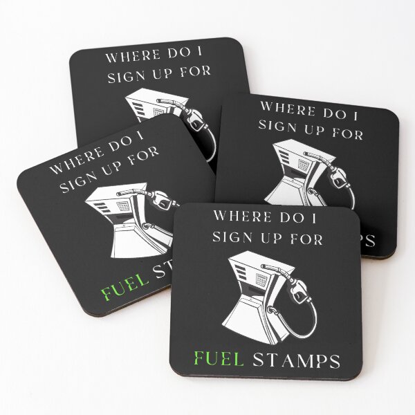 Item preview, Where do I sign up for Fuel Stamps - Vintage Fuel Pump designed and sold by TheOtherDesign.