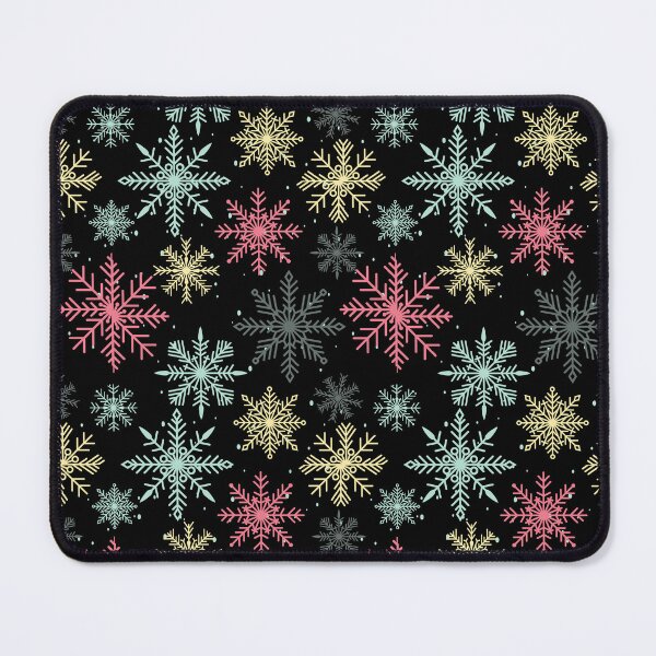 Item preview, colored snowflakes falling in winter designed and sold by huape.