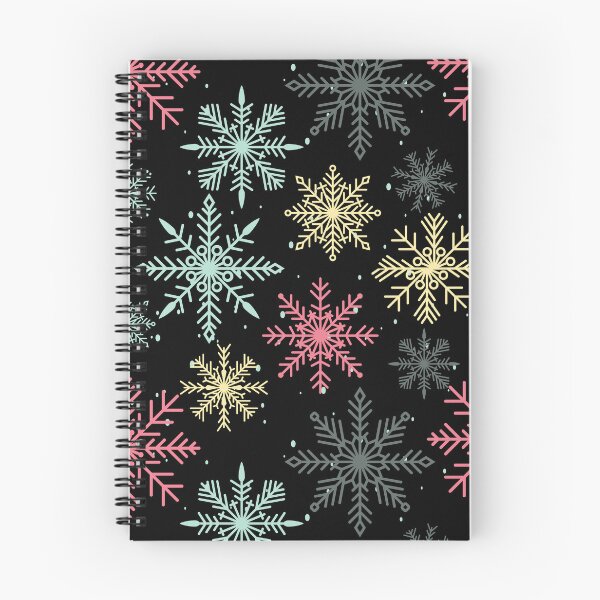 Item preview, colored snowflakes falling in winter designed and sold by huape.