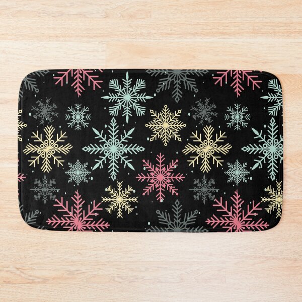 Item preview, colored snowflakes falling in winter designed and sold by huape.