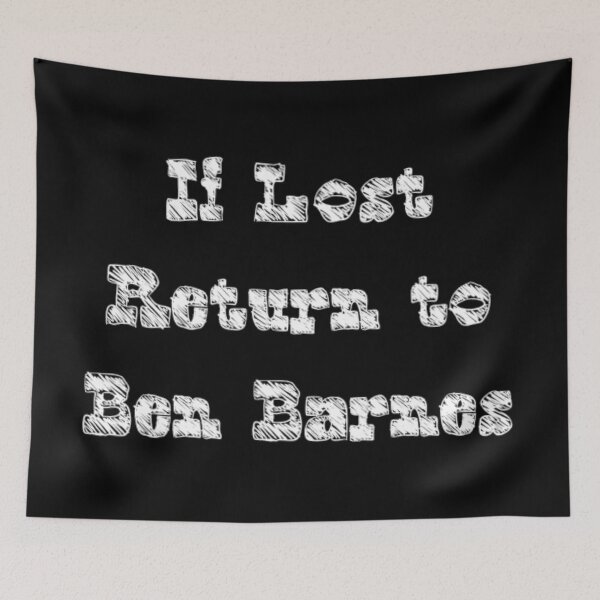 Item preview, If Lost Return to Ben Barnes, White designed and sold by SheryRKO.