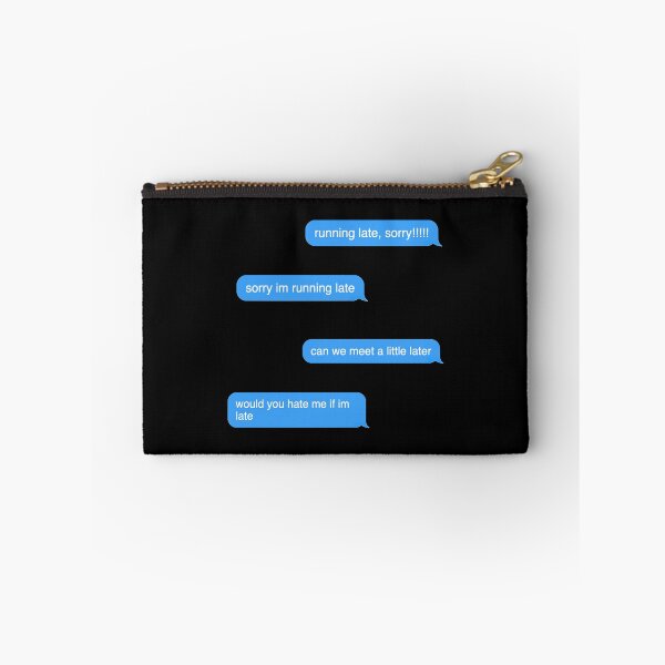 Item preview, Running Late Always Late Never Punctual Text Message Sticker Pack Sticker designed and sold by marisannogm.