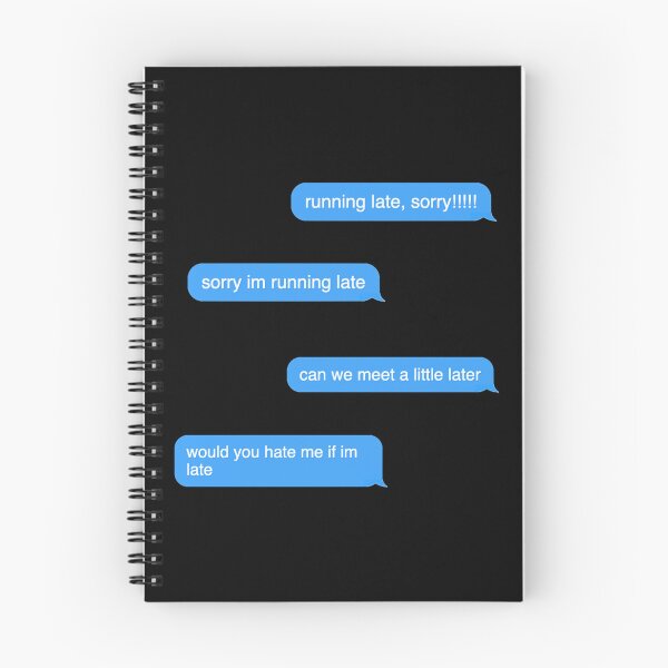 Item preview, Running Late Always Late Never Punctual Text Message Sticker Pack Sticker designed and sold by marisannogm.
