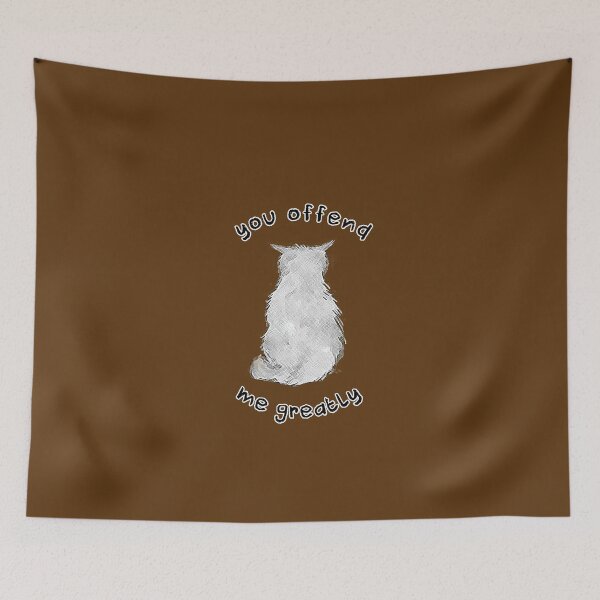 Item preview, You Offend Me Greatly Cute Cat Illustration Back Turned Indignation designed and sold by Siela.