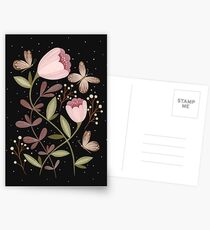 Flowers and butterflies Postcards