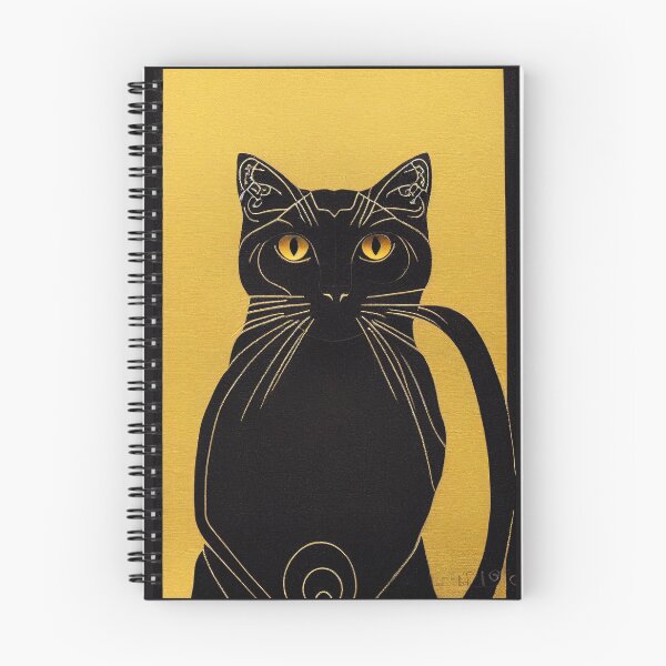 Item preview, Art Deco Black Cat designed and sold by sixblackroses.