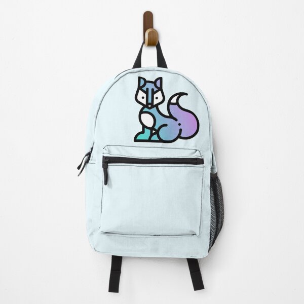 Item preview, Elegant blue/purple fox designed and sold by Camilla Wynter.